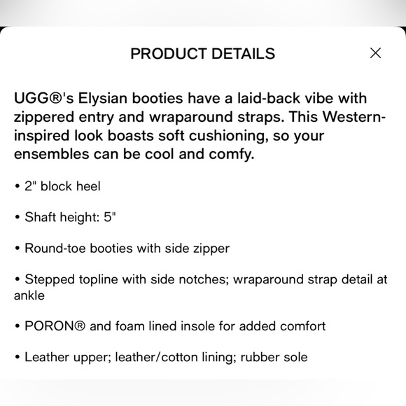 NWT UGG Black Elysian Block Heel Ankle Boot sz 8 - Picture 14 of 14